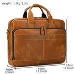 Doctors Bag Genuine Leather Laptop Bag Briefcase