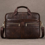 Doctors Briefcase Business and Office Laptop Bag Genuine Leather