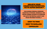 Super Brain Supplement for Focus, Memory & Energy Capsules