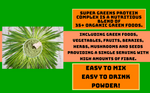 Super Greens Protein Complex Green Organic Vegan Meal Shake Powder
