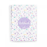 Notebook A5 White Purple