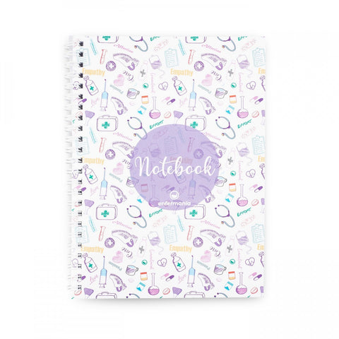 Notebook A5 White Purple