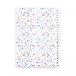 Notebook A5 White Purple