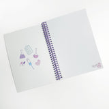 Notebook A6 White Purple