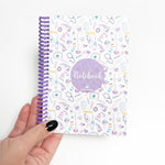 Notebook A6 White Purple