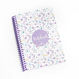 Notebook A6 White Purple