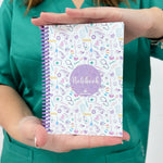 Notebook A6 White Purple Nurse Doctor Medical Student