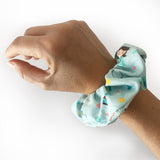 Scrunchie 100% Cotton Soft Elastic Nurse Care Aqua