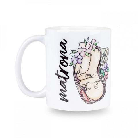 Personalised Custom Name Classic Mug Midwife Life White Ceramic