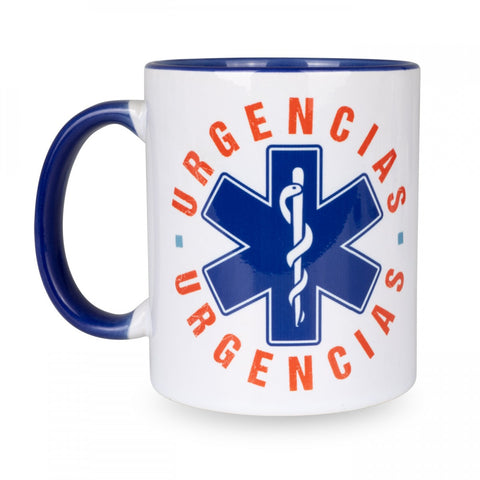 Classic Mug Emergency Blue Ceramic Urgencias