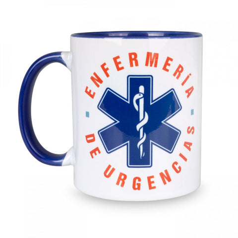 Classic Mug Emergency Nursing Pink Ceramic Enfermería de Urgencias