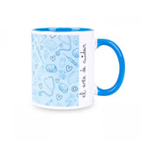 Classic Mug Nurse Print Blue Ceramic El Arte de Cuidar