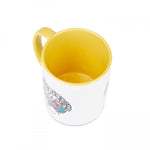 Classic Mug Think Brain Yellow Ceramic