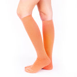 Certified Compression Socks Nurse Doctor Hospital Work & Travel Unisex Tangerine