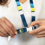 Lanyard with Trident Hook & Carabiner & Safety Clip TCAE Unisex Retro