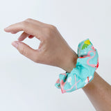 Scrunchie 100% Cotton Soft Elastic Flamingo