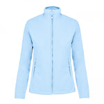 Personalised Custom Name Women Fleece Jacket Sweet Light Blue Design 1