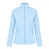 Personalised Custom Name Women Fleece Jacket Sweet Light Blue Design 3