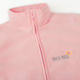 Personalised Custom Name Women Fleece Jacket Sweet Pink Design 1