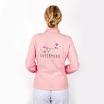 Personalised Custom Name Women Fleece Jacket Sweet Pink Design 1