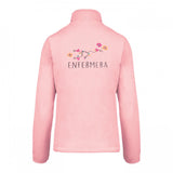 Personalised Custom Name Women Fleece Jacket Sweet Pink Design 1