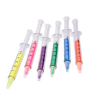 Syringe Fluorescent Thin Marker Pen