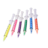 Syringe Fluorescent Thin Marker Pen