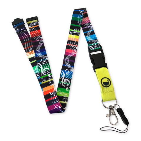 Lanyard with Trident Hook & Carabiner & Safety Clip Music