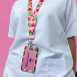 Lanyard with ID Holder Watermelon