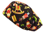 Long Hair Surgical Cap with Elastic Band - Christmas Stories