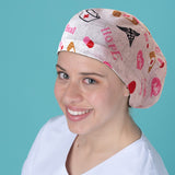 Long Hair Surgical Cap with Elastic Band - Hope