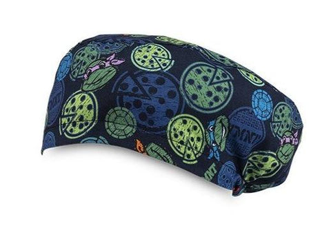 Long Hair Surgical Cap with Elastic Band - Ninja Turtles