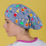 Long Hair Surgical Cap with Elastic Band - Laboratory Stuff