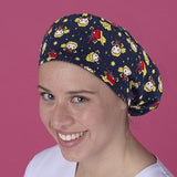 Long Hair Surgical Cap with Elastic Band - Marvel Captain