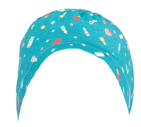 Long Hair Surgical Cap with Elastic Band - Medical Instruments