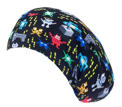 Long Hair Surgical Cap with Elastic Band - Video Games