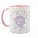 Classic Mug Relax Time - My Sweet Moment White Purple Ceramic