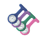 Silicone Nurse Fob Watch Quartz Machinery with Brooch Glow in the Dark Dotty