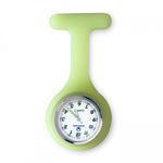 Silicone Nurse Fob Watch Quartz Machinery with Brooch Glow in the Dark