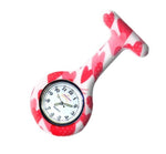 Silicone Nurse Fob Watch Quartz Machinery with Brooch Glow in the Dark Morango