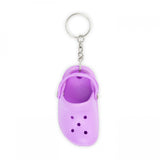 Mini Clog Keychain with Ring Lavender