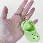 Mini Clog Keychain with Ring Nurse Doctor Medical Student Gift Green