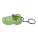 Mini Clog Keychain with Ring Green