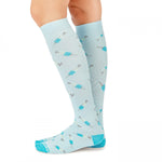 Certified Compression Socks Nurse Doctor Hospital Work & Travel Syringes Blue Unisex