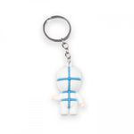 Rubber Keychain Nurse with PPE