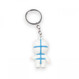 Rubber Keychain Nurse with PPE