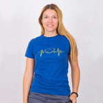 Custom Women's Fitted Medical T-Shirt Sky Royal Blue