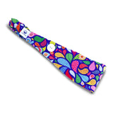 Headband Mask Holder with Buttons 100% Cotton Paisley