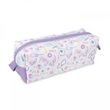 Pen and Pencil Case White Purple