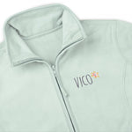 Personalised Custom Name Women Fleece Jacket Sweet Green Design 1